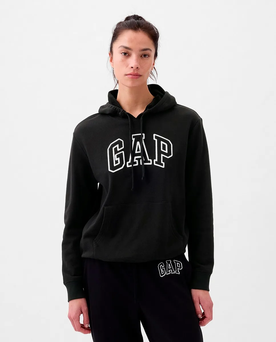 

Женская толстовка с капюшоном с логотипом GAP Gap, черный