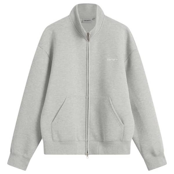 

Толстовка Alda на молнии Carhartt Wip, серый heather & белый