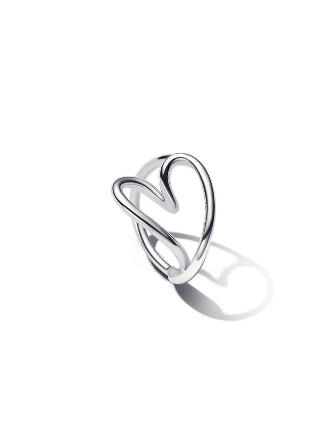 

Кольцо Pandora Organically Shaped Heart Ring, стерлинговое серебро