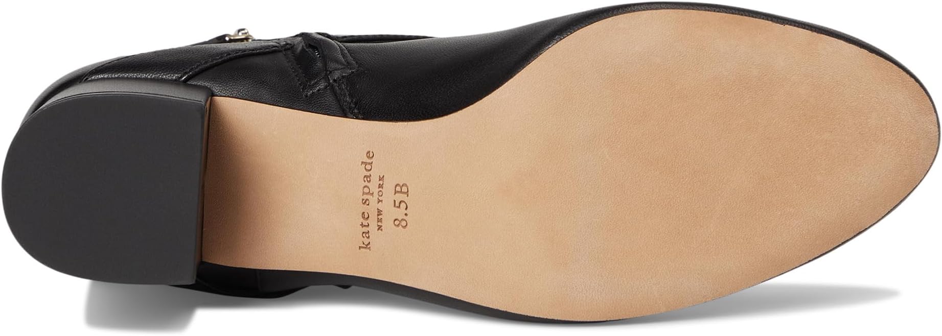 Ботинки Kate Spade New York Women's Spade Flower Smooth Leather Heeled Ankle Bootie, Black — фото 3