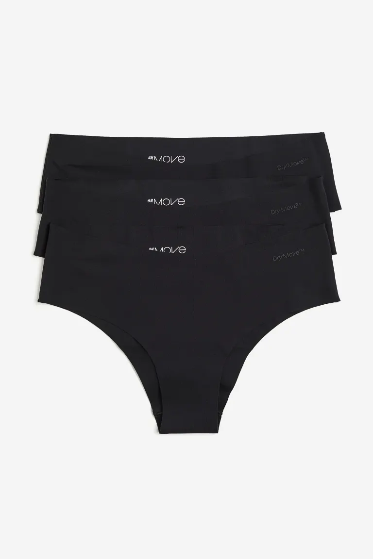 

Набор из 3 спортивных хипстеров drymove H&M, черный