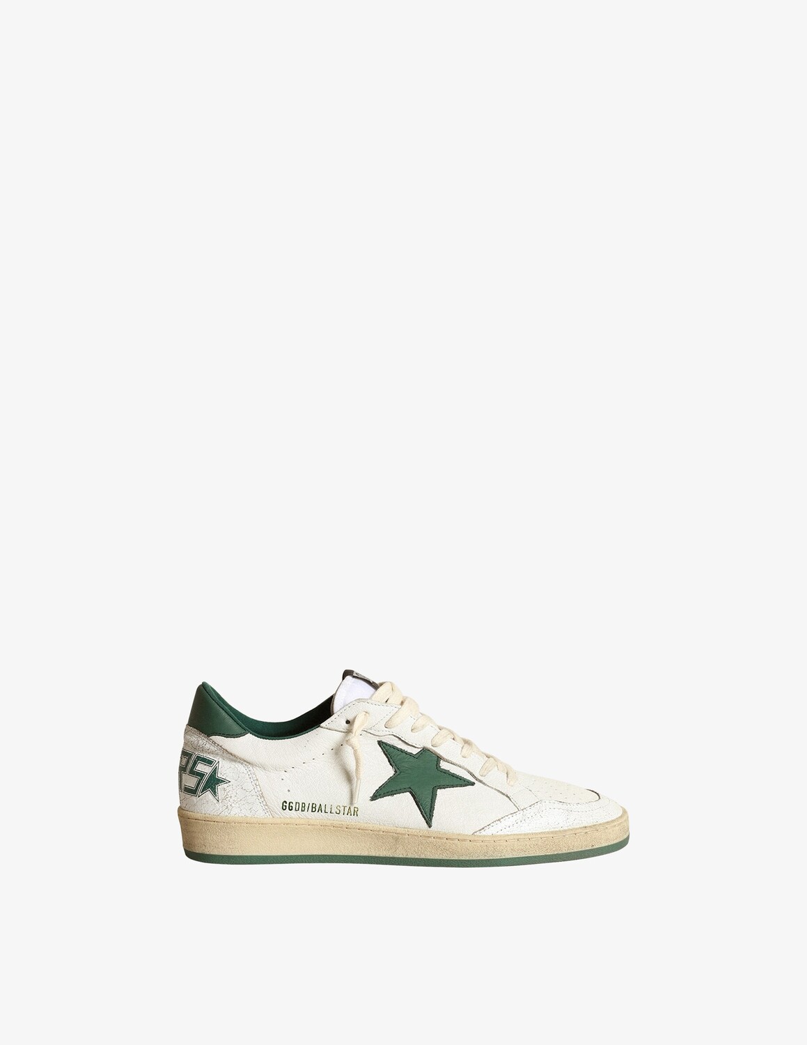 

Кроссовки ballstar наппа верх матовые Golden Goose, цвет White/Green