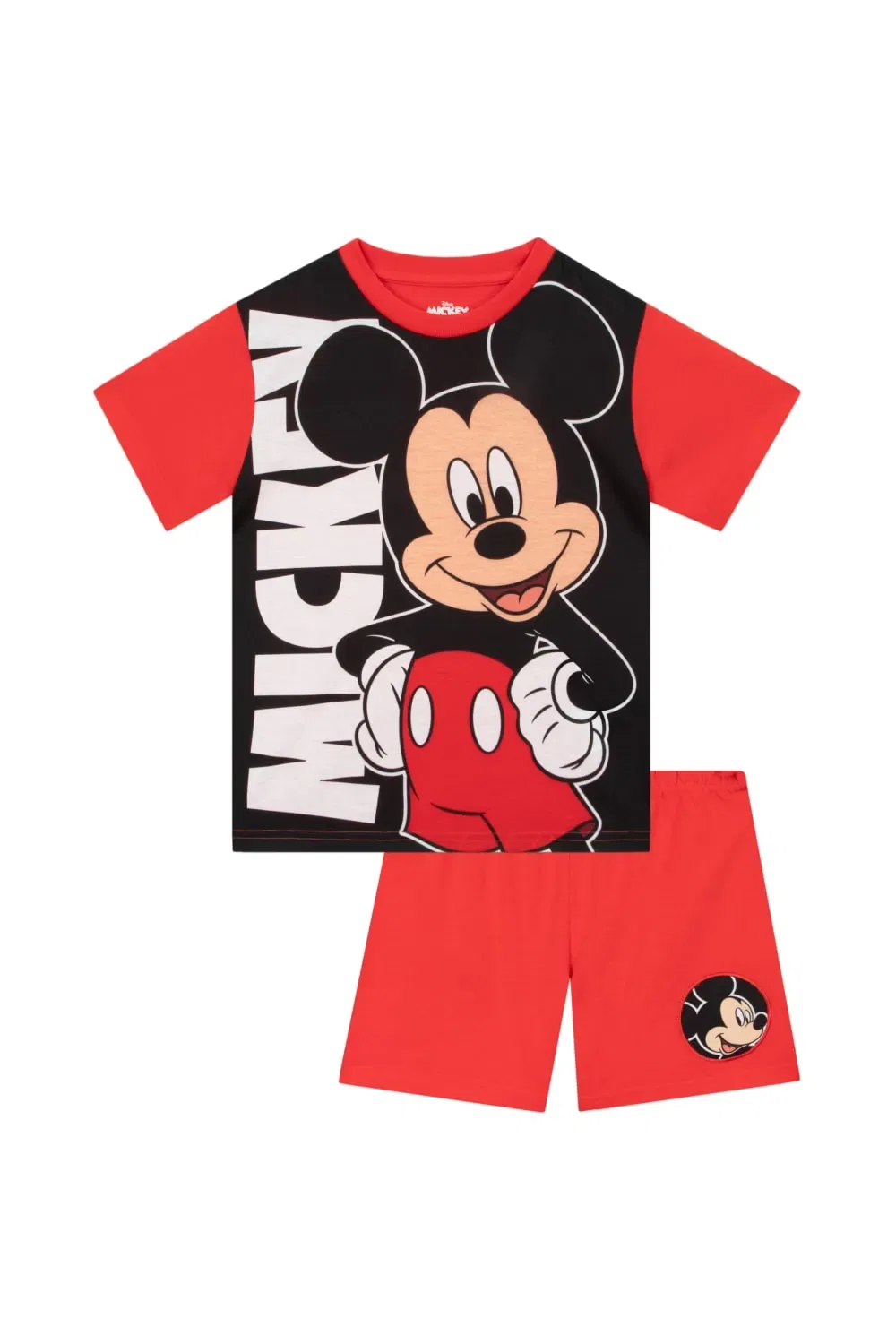 Пижама Mickey Mouse с шортами Disney, красный