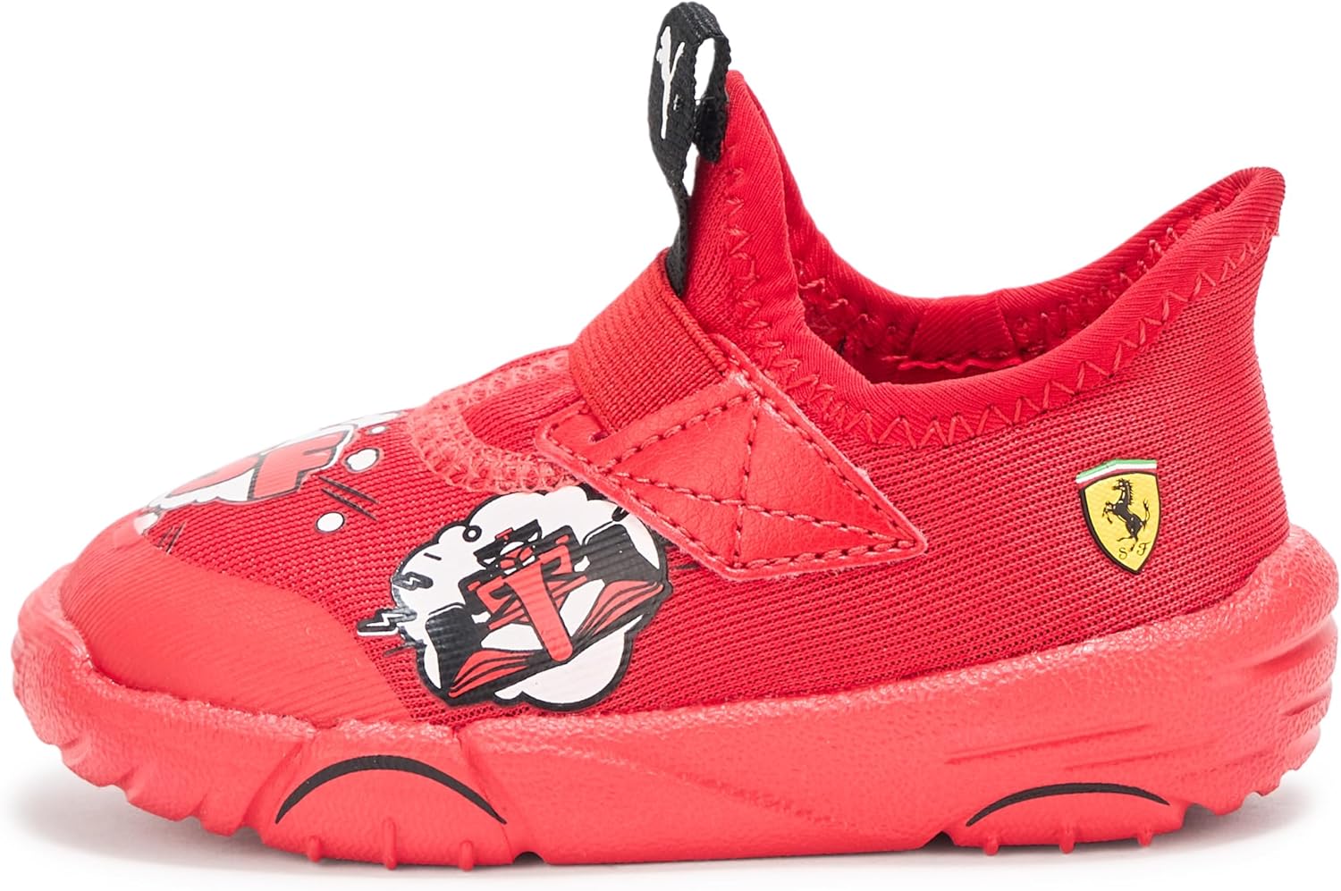 Кроссовки Puma для детей и подростков Scuderia Ferrari без шнурков, Rosso Corsa Ah25 — фото 2