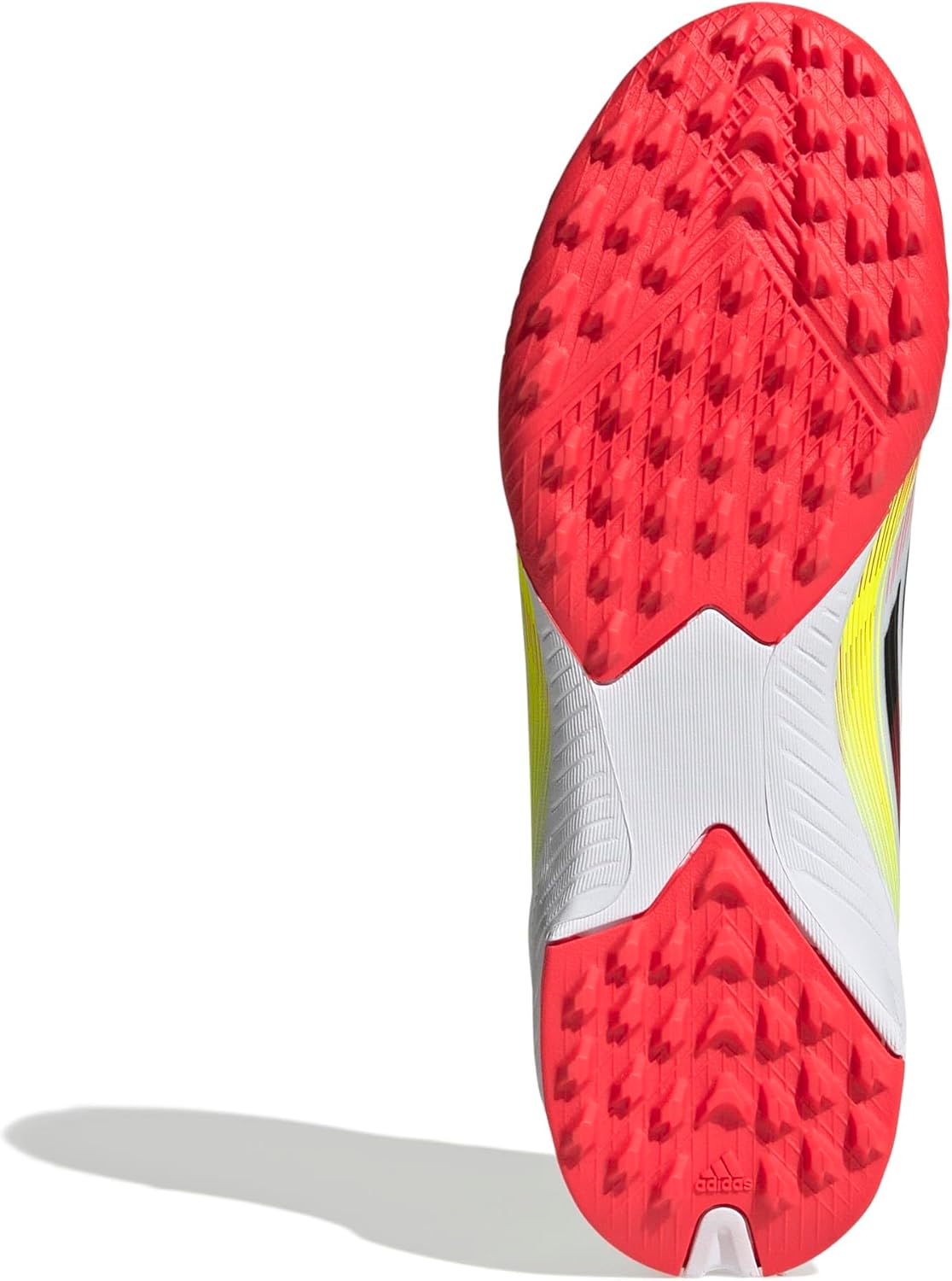 Детские кроссовки Adidas F50 League Turf (унисекс), белый/черный/желтый — фото 3