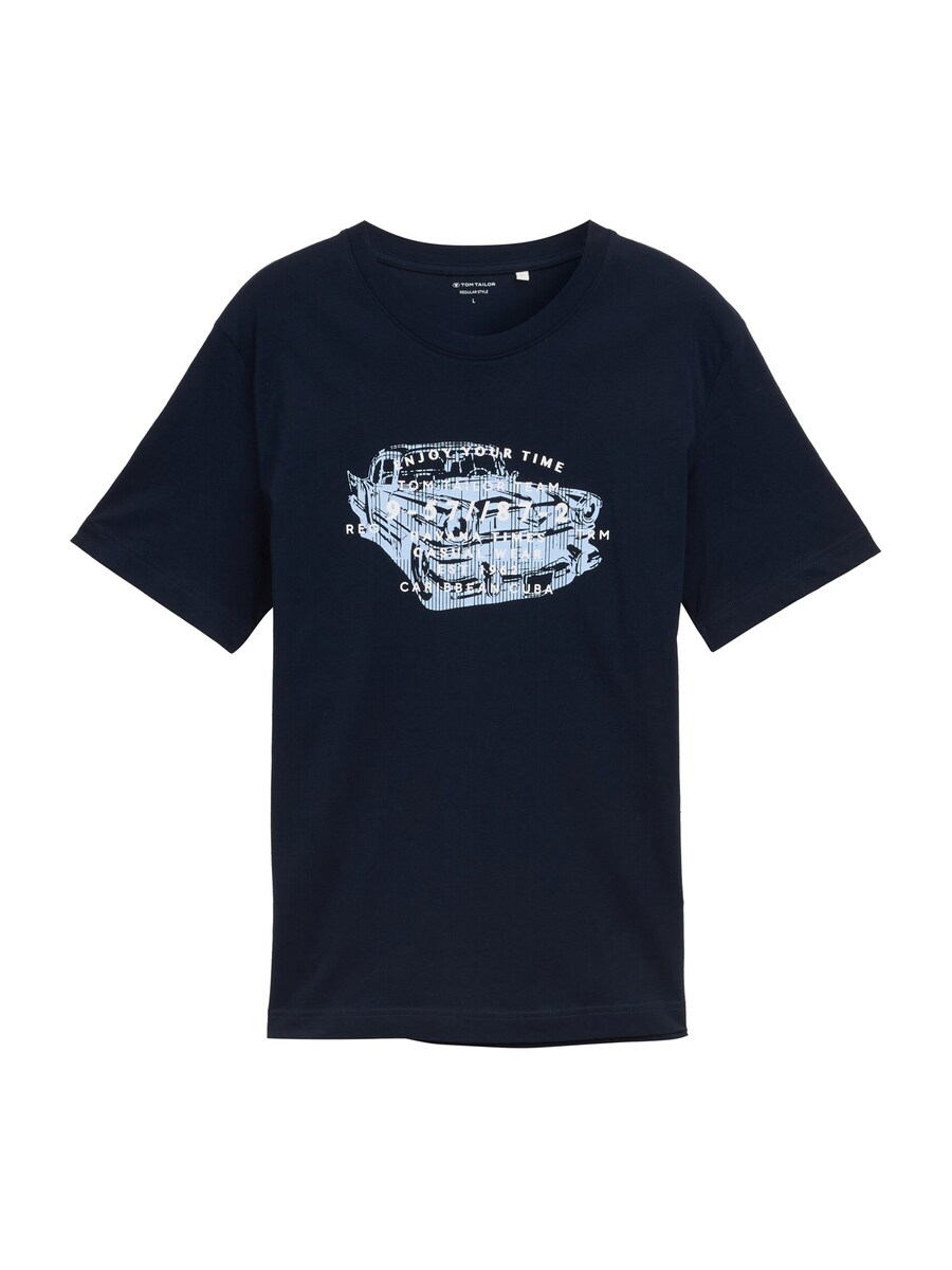 

Футболка TOM TAILOR, marine blue/Light blue