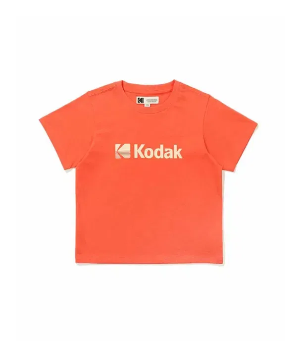 Футболка с логотипом, регулярная посадка, Kodak Kids, оранжевый