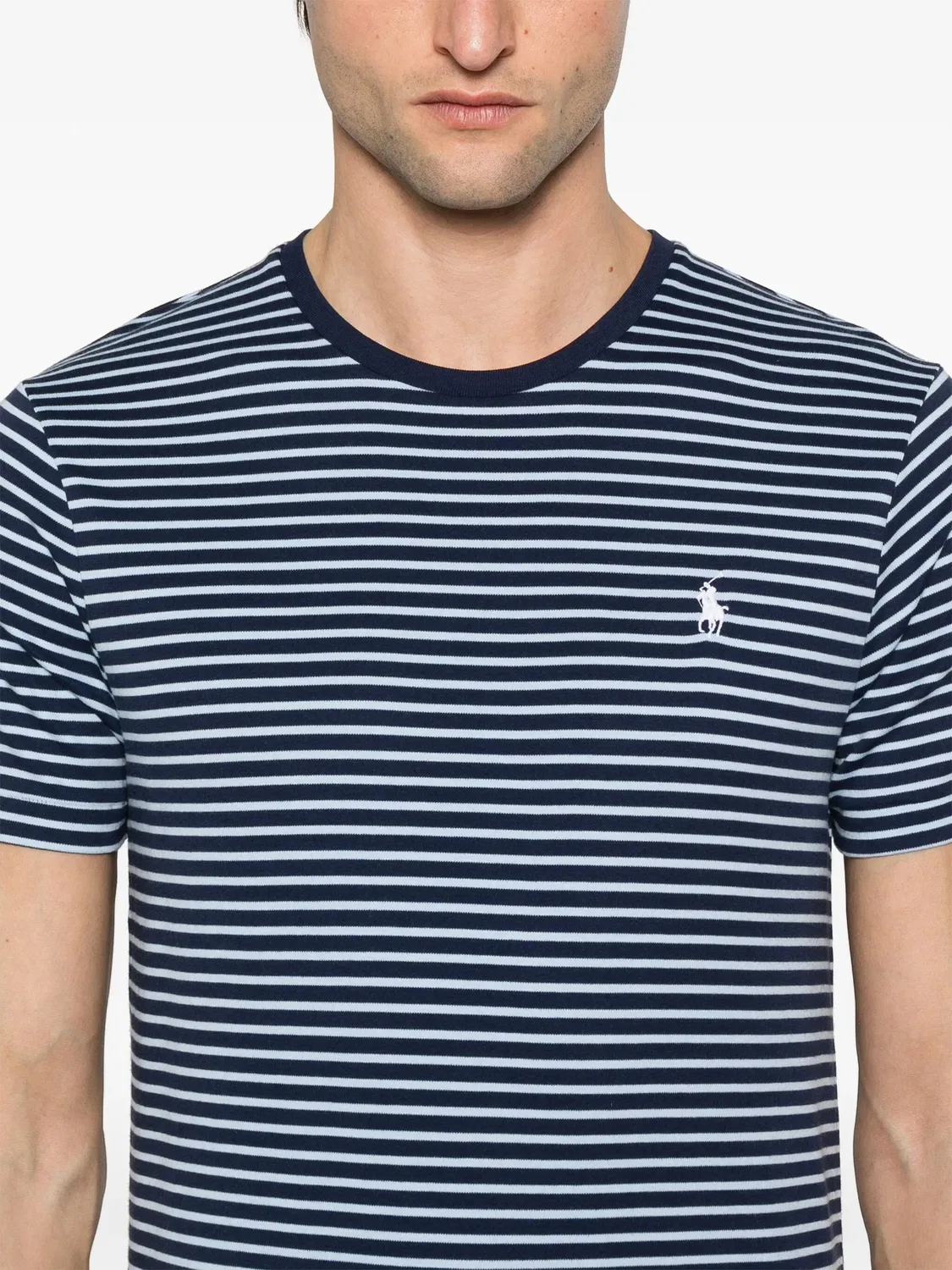 Polo Ralph Lauren Футболка в полоску, синяя — фото 2