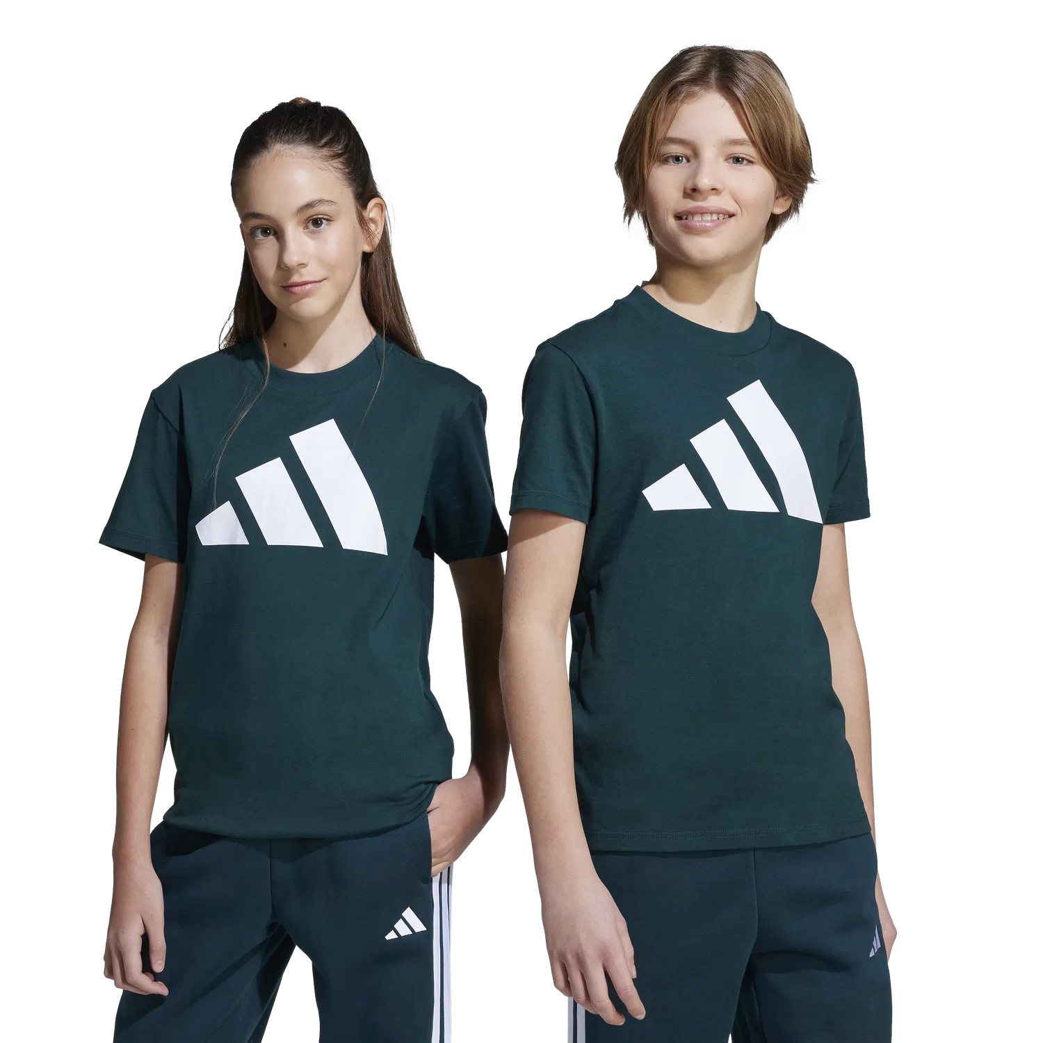 Детская спортивная футболка Adidas, зеленый — фото 4