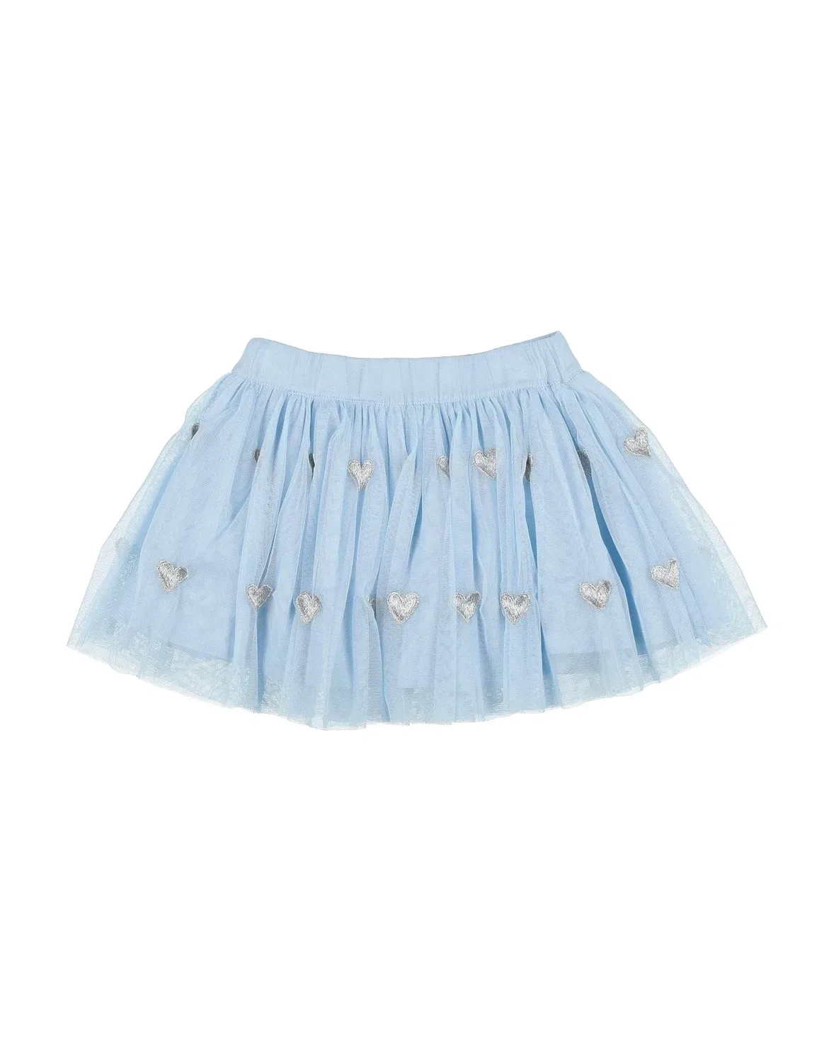 Детская юбка-пачка для девочек с аппликациями Stella Mccartney Kids, светло-голубой — фото 2
