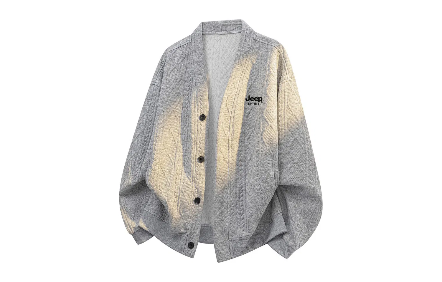 Детский джемпер с воротником-стойкой JEEP SPIRIT, Heather Grey