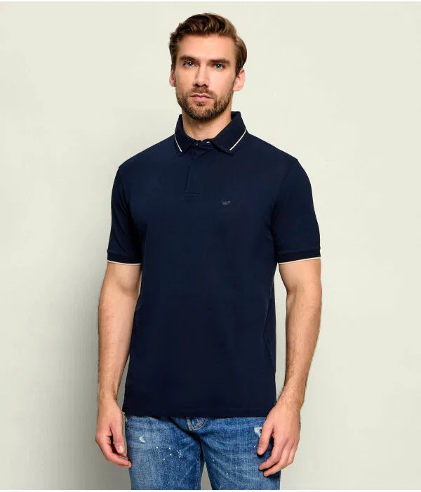 Мужское поло Regular Fit Emporio Armani, Blu Marino