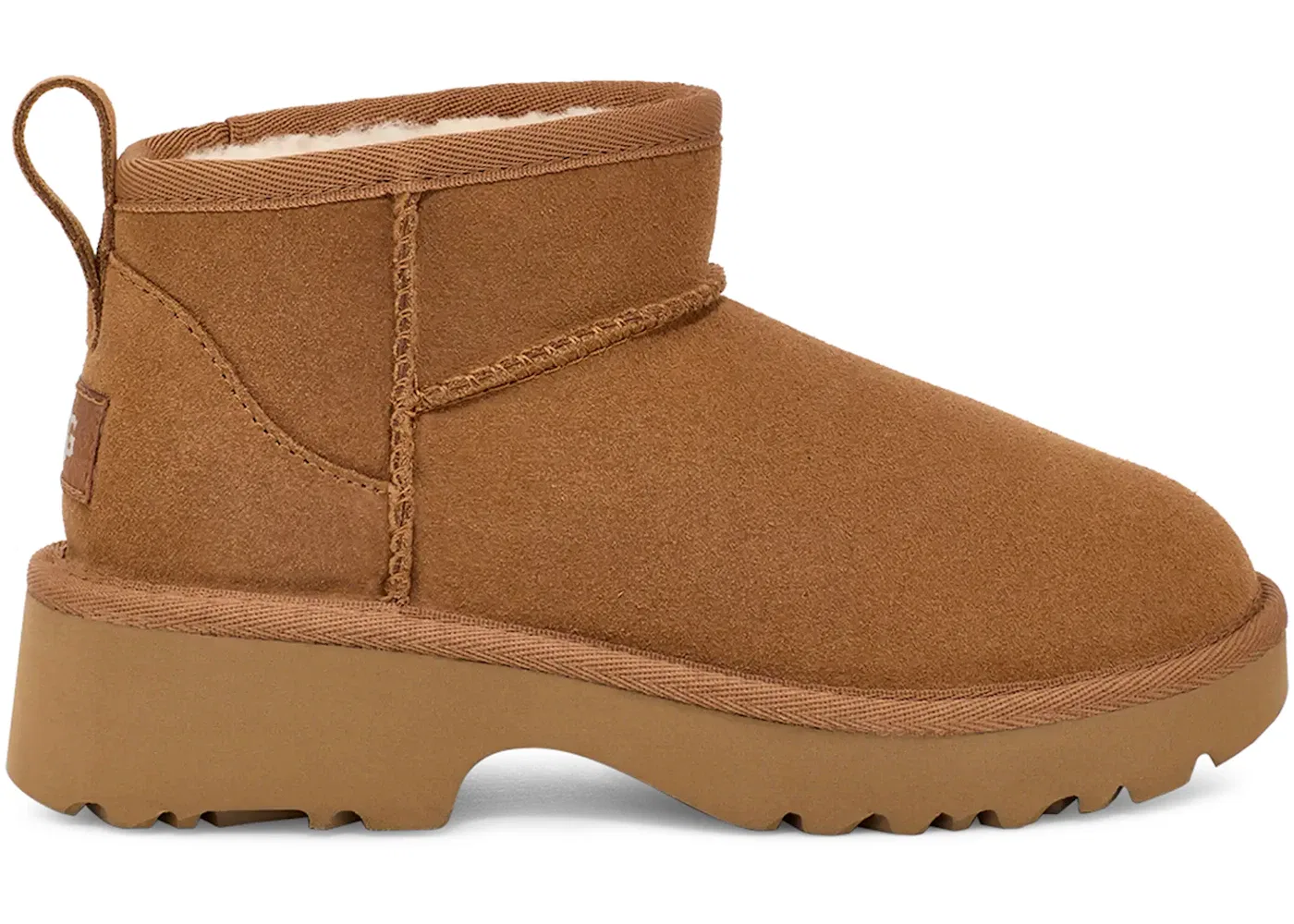 Детские ботинки высокие UGG Classic Ultra Mini New Heights Boot UGG, Chestnut