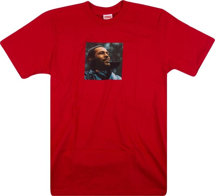 

Футболка Supreme Marvin Gaye Tee 'Red', красный