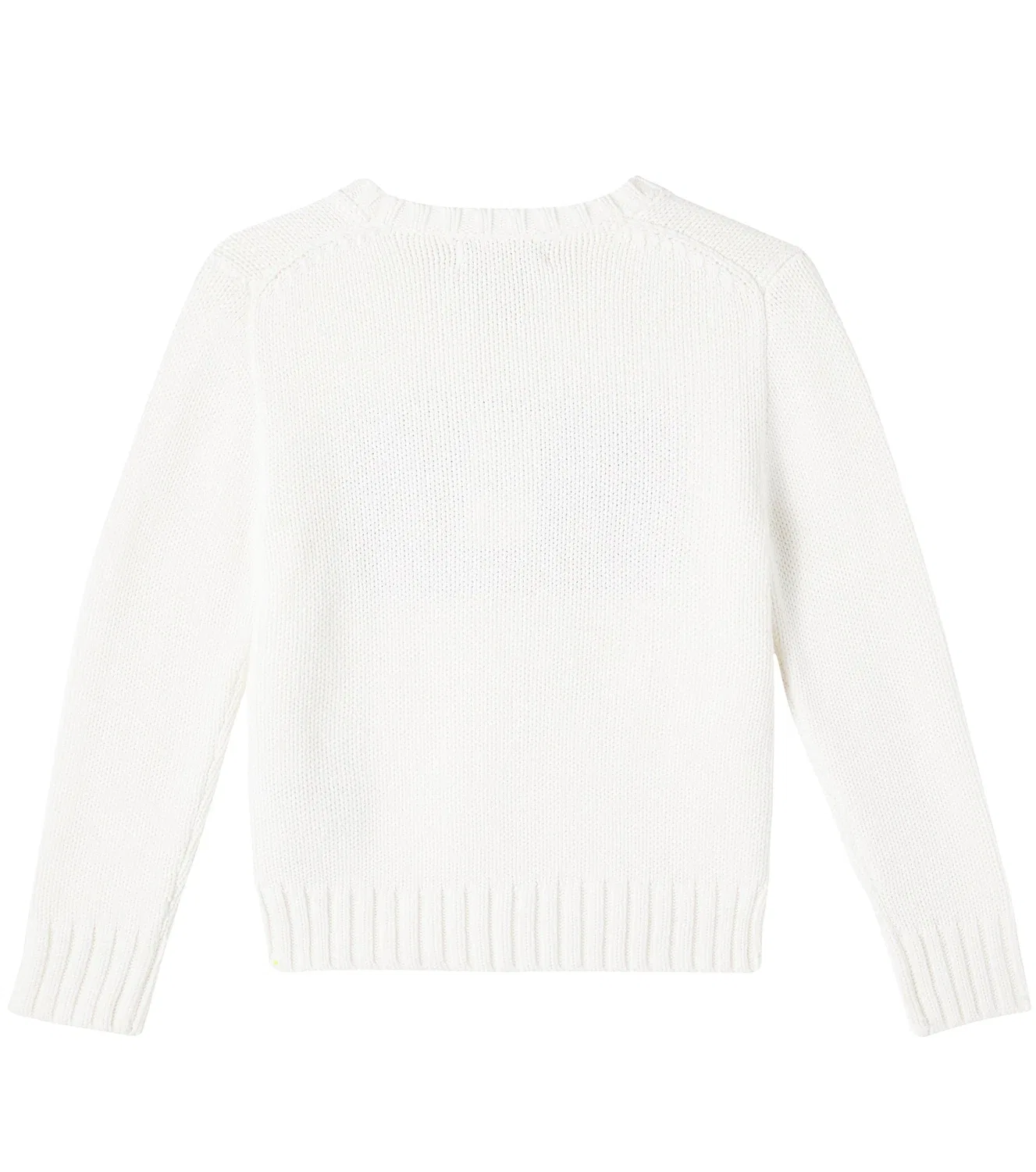 Свитер хлопковый с интарсией Polo Ralph Lauren Kids, белый — фото 4