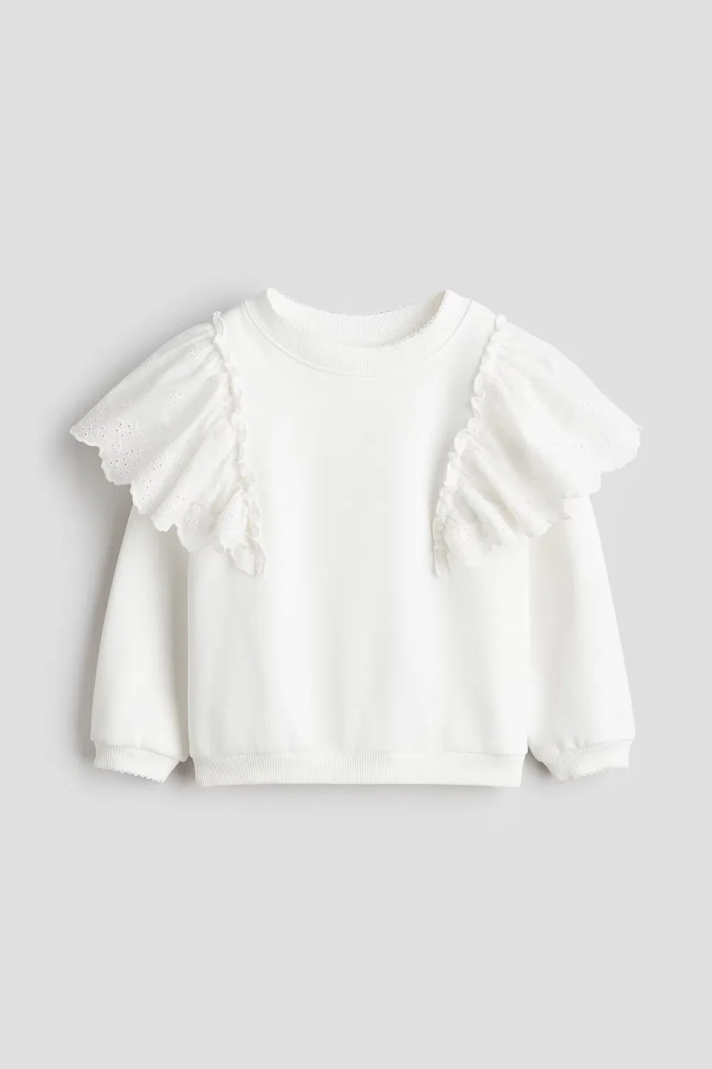 Толстовка с оборками H&M, Weiß — фото 4