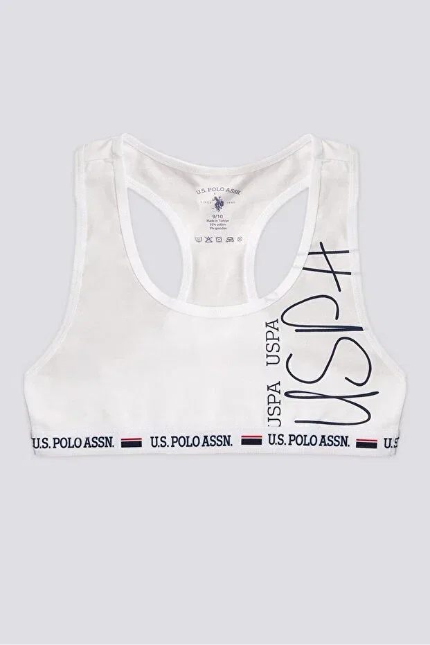 Детский комплект маек для девочек с принтом U.S. Polo Assn., Red Navy Blue White — фото 3