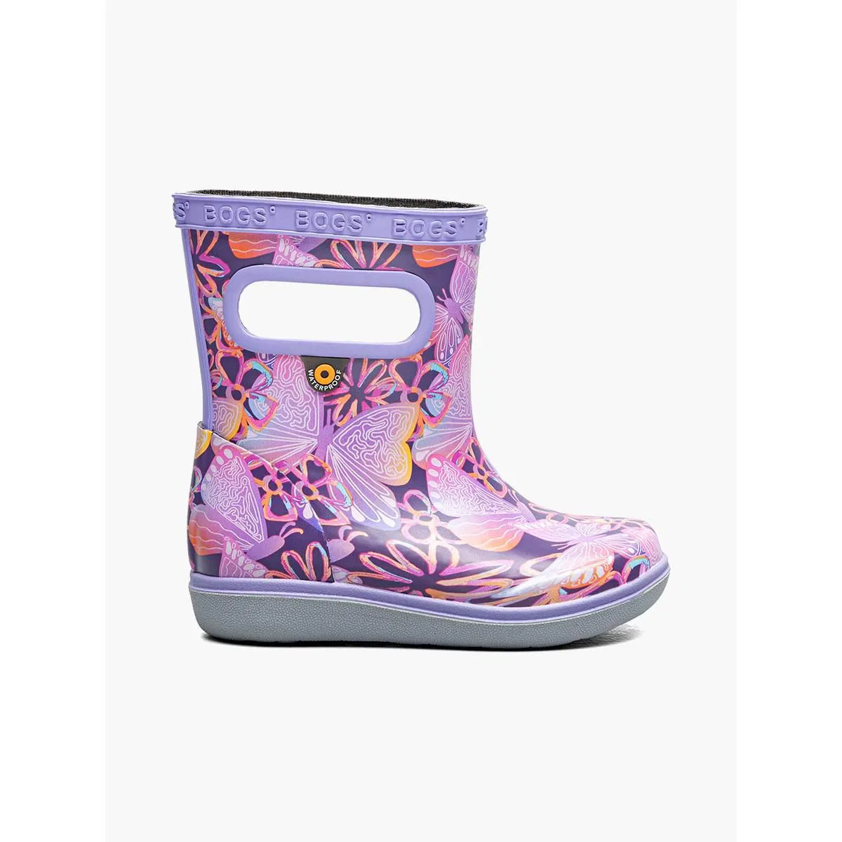 Детские сапоги для мальчиков водонепроницаемые Bogs, Purple Multi
