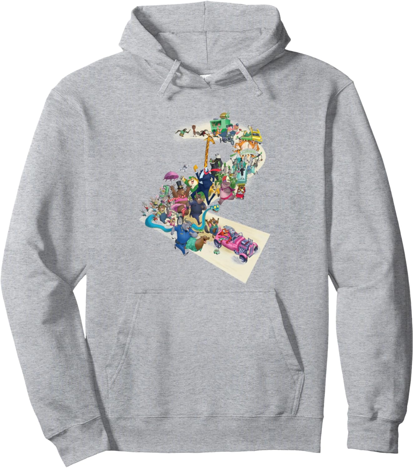 

Толстовка с изображением персонажей мультфильма «Зверополис 2» из мультфильма «Зверополис» Disney, серый