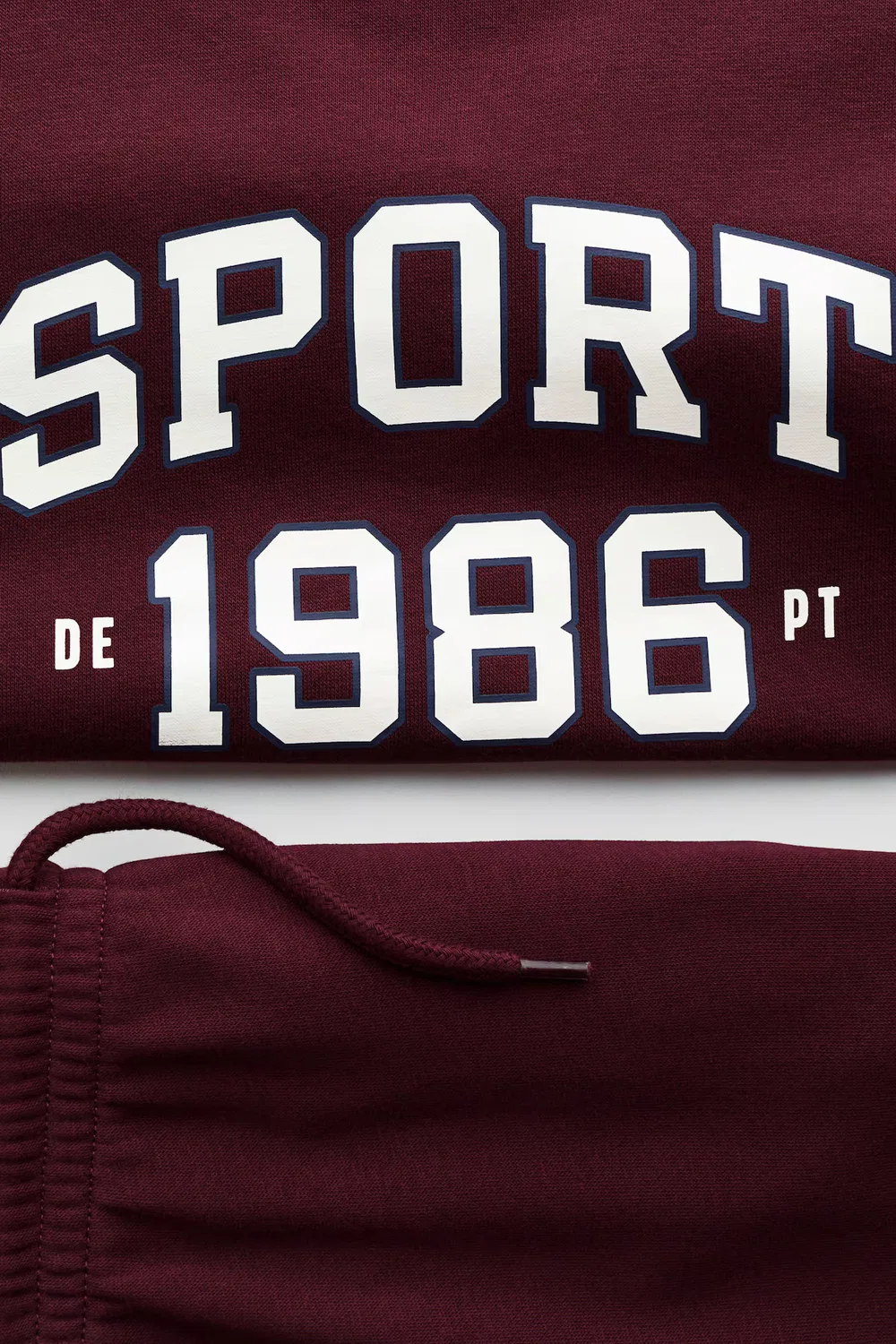 Комплект из двух толстовок с принтом H&M, Dunkelrot/Sport — фото 2