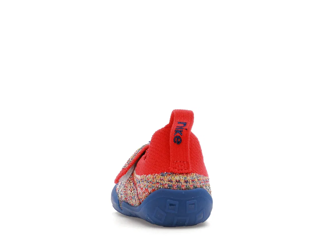 Детские кроссовки с верхом FlyKnit Nike Swoosh 1 Nike, Sail/Siren Red/Vivid Sulfur/Game Royal — фото 4