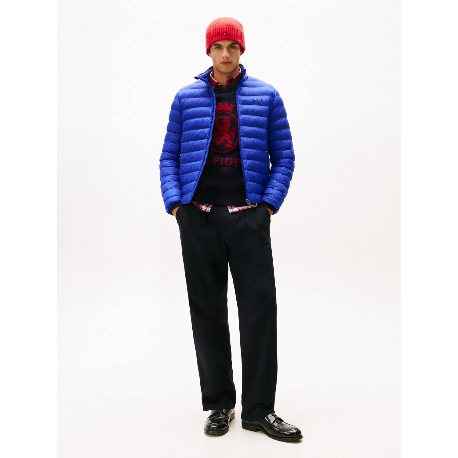 Мужская короткая стеганая куртка PACKABLE RECYCLED JACKET Tommy Hilfiger, Wedge Blue — фото 3