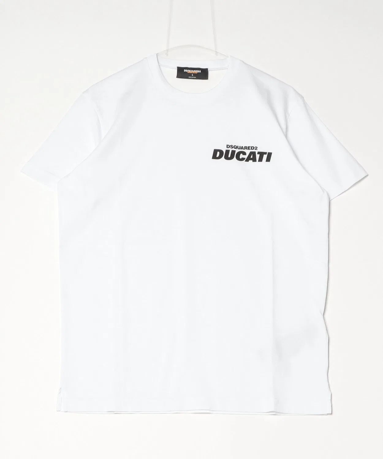 Мужская футболка с коротким рукавом Ducati Cigarette Fit Tee DSQUARED2, Белый