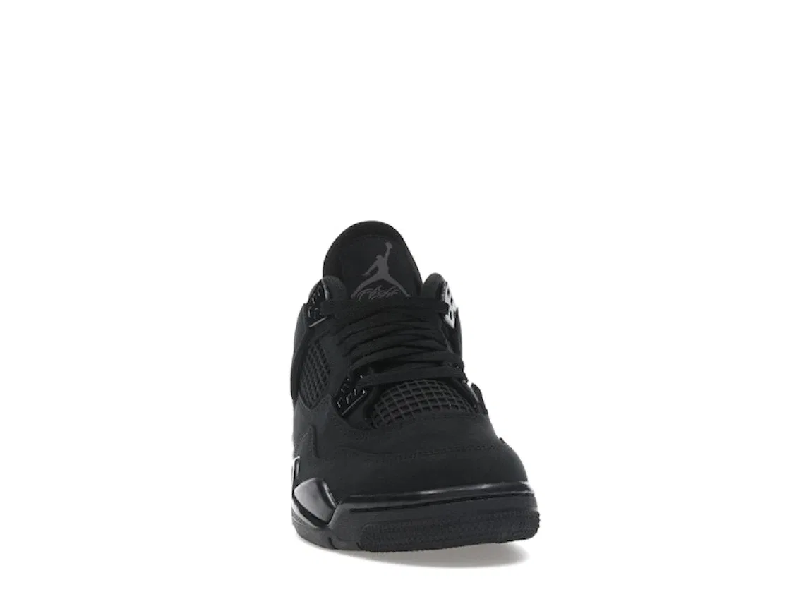 Детские кроссовки Lifestyle с монолитным дизайном Jordan 4 Retro, Black/Black/Light Graphite — фото 2