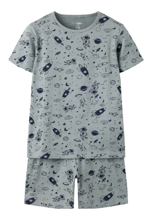 Комплект пижамы с принтом, хлопок, Pyjamas short sleeved - pyjama set, Two Soon, monument — фото 4