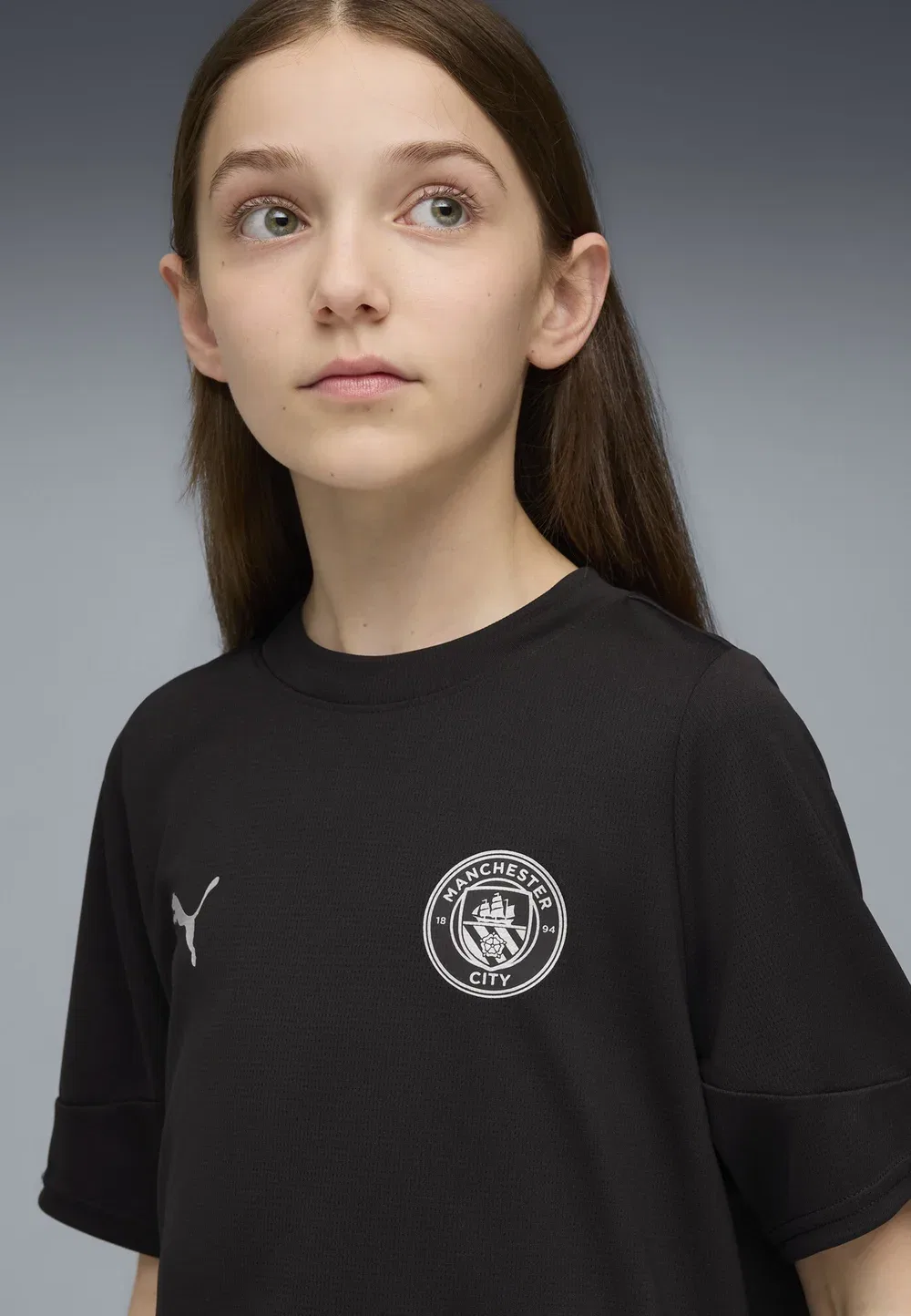 Футболка с символикой «Манчестер Сити» Puma, Black Silver