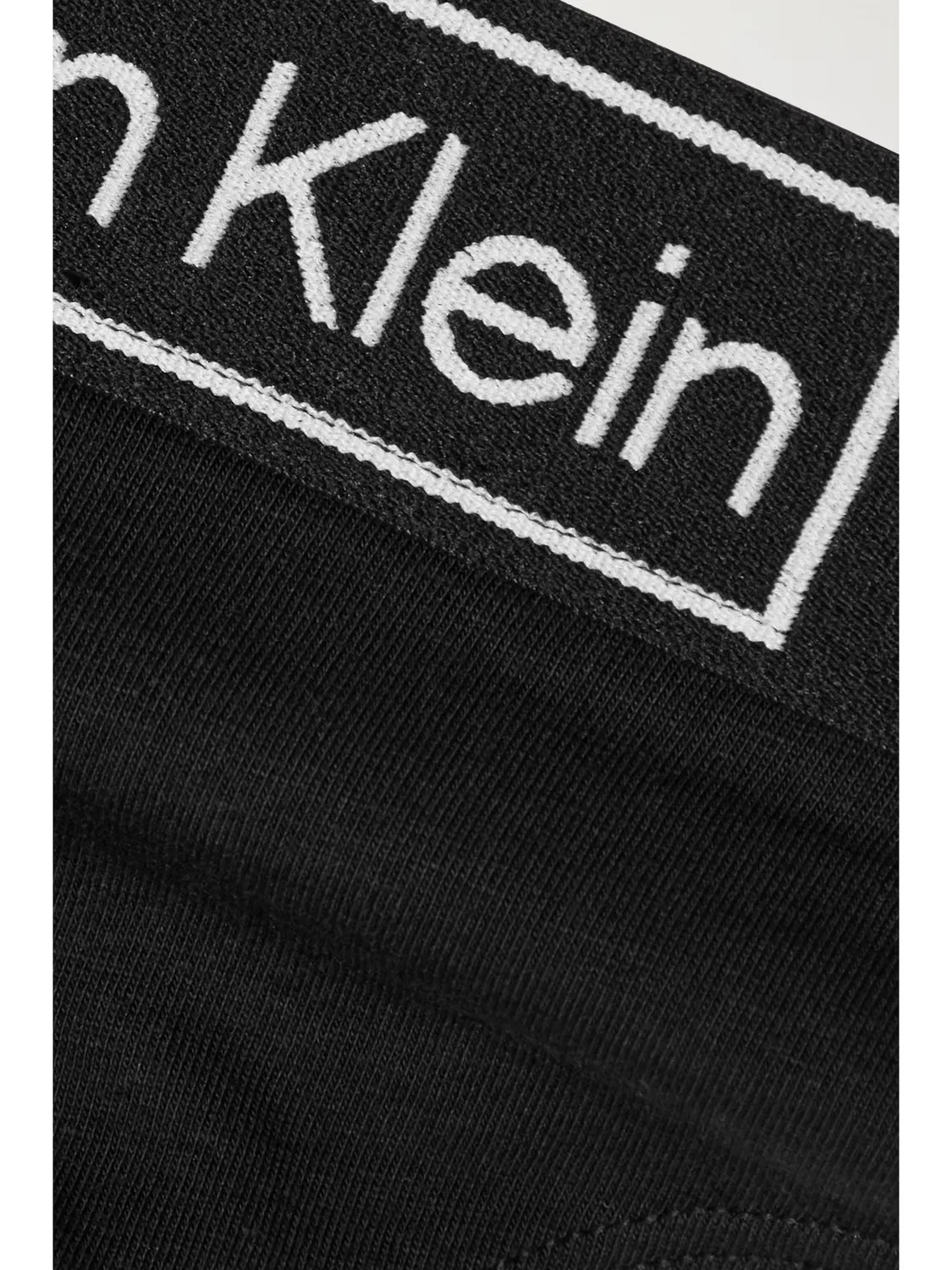 Классическая модель стрингов из эластичного хлопка Calvin Klein, черный — фото 4