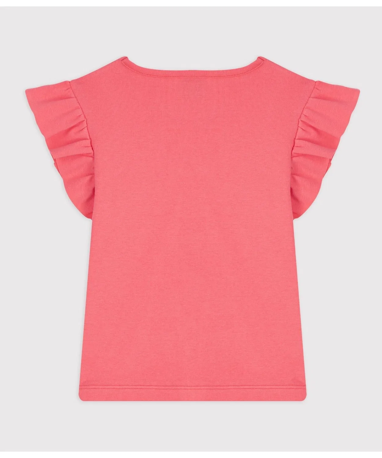 Детская футболка с фриловым рукавом PETIT BATEAU, Оранжевый — фото 2