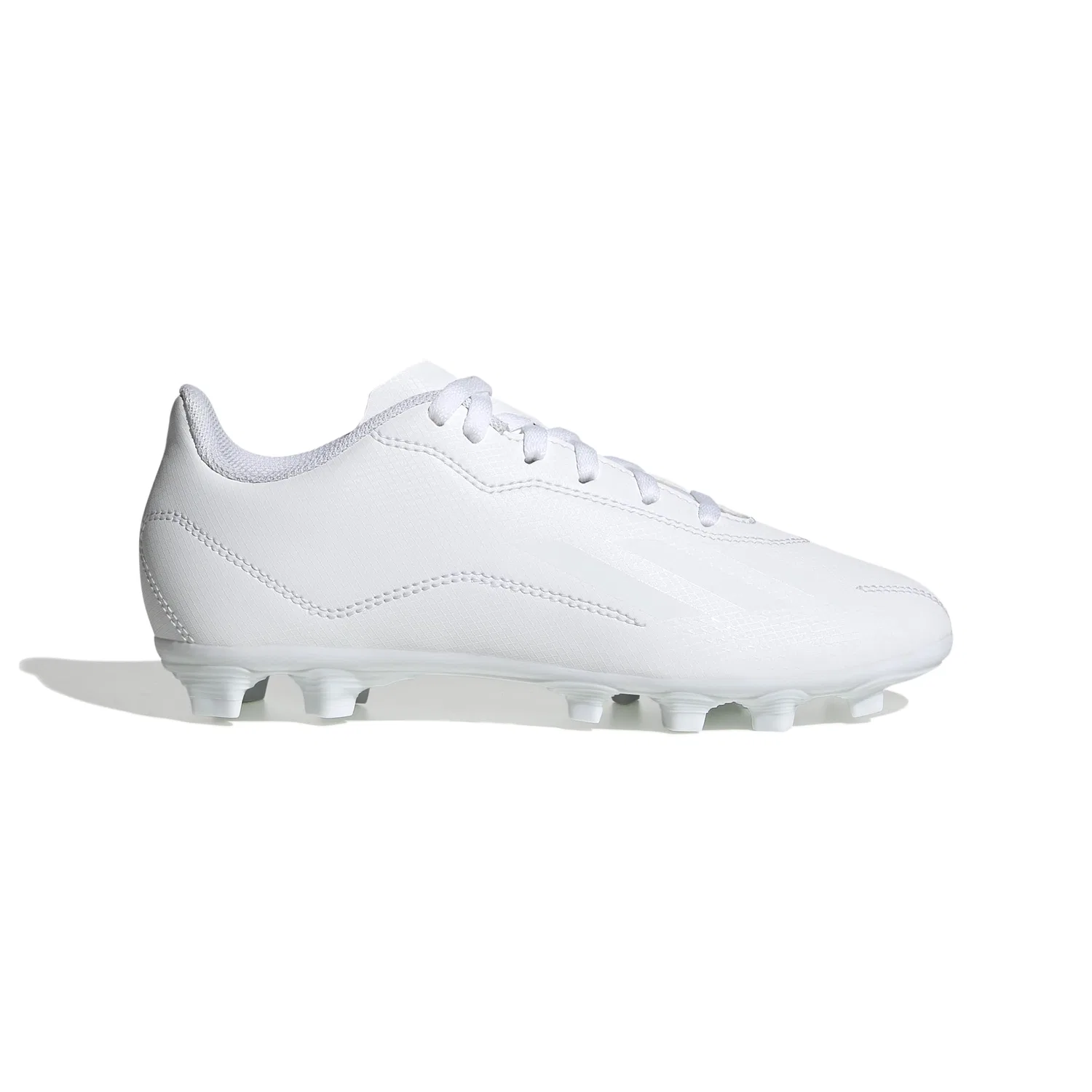 Детские футбольные бутсы для мальчиков с принтом X Speedportal.4 Adidas, White Zero Metallic Black — фото 2