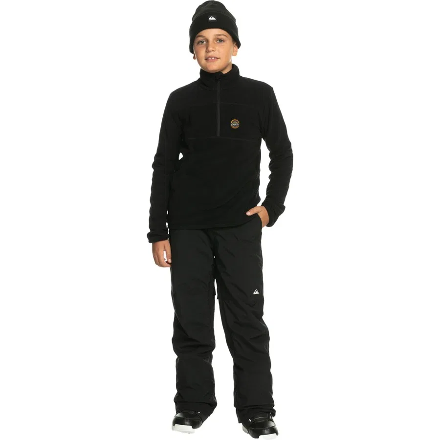 Детский флисовый свитшот AKER HZ YOUTH FLEECE Quiksilver, Черный — фото 4