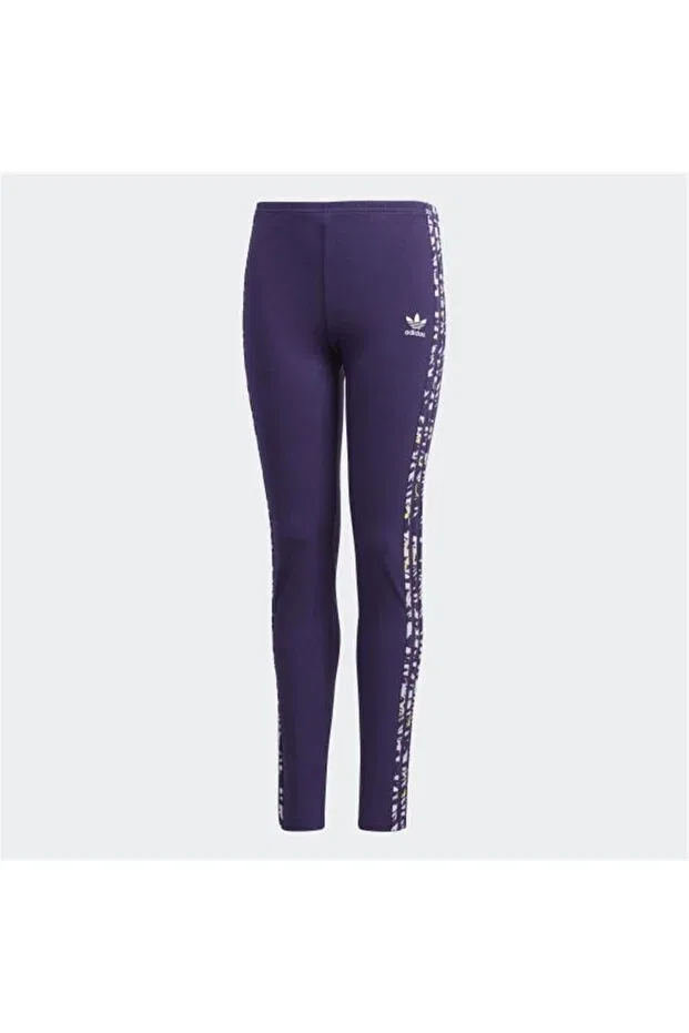 Детские леггинсы для девочек облегающие Adidas, Purple