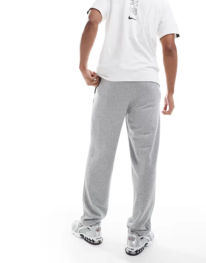 Спортивные брюки Nike Club French Terry прямого кроя серого — фото 4