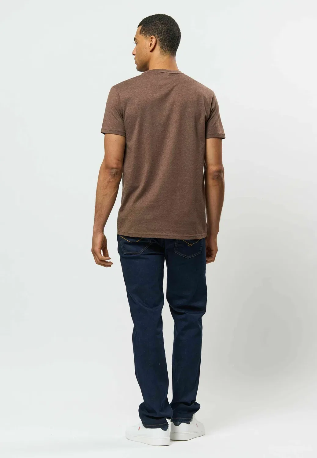 Футболка Umarjun - базовая футболка U.S. Polo Assn., Chestnut Melange — фото 3