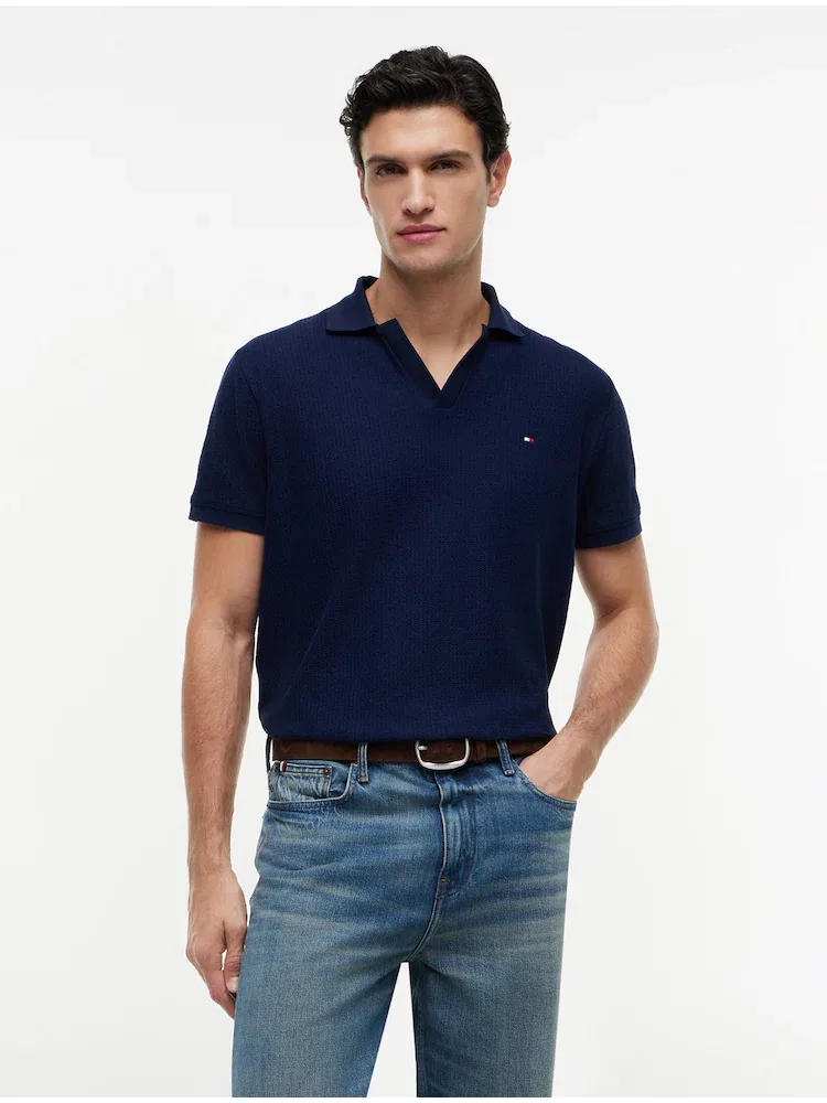 Полочная рубашка Regular Fit, текстурированная TOMMY HILFIGER, Navy