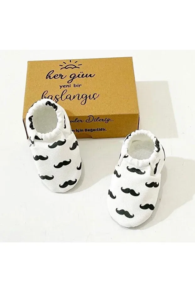 Детские пинетки для новорожденных кожаные Unisex Babycitytr, White