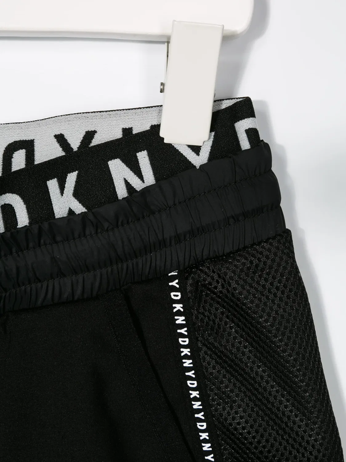 Шорты с кулиской и логотипом Dkny Kids, черный — фото 3