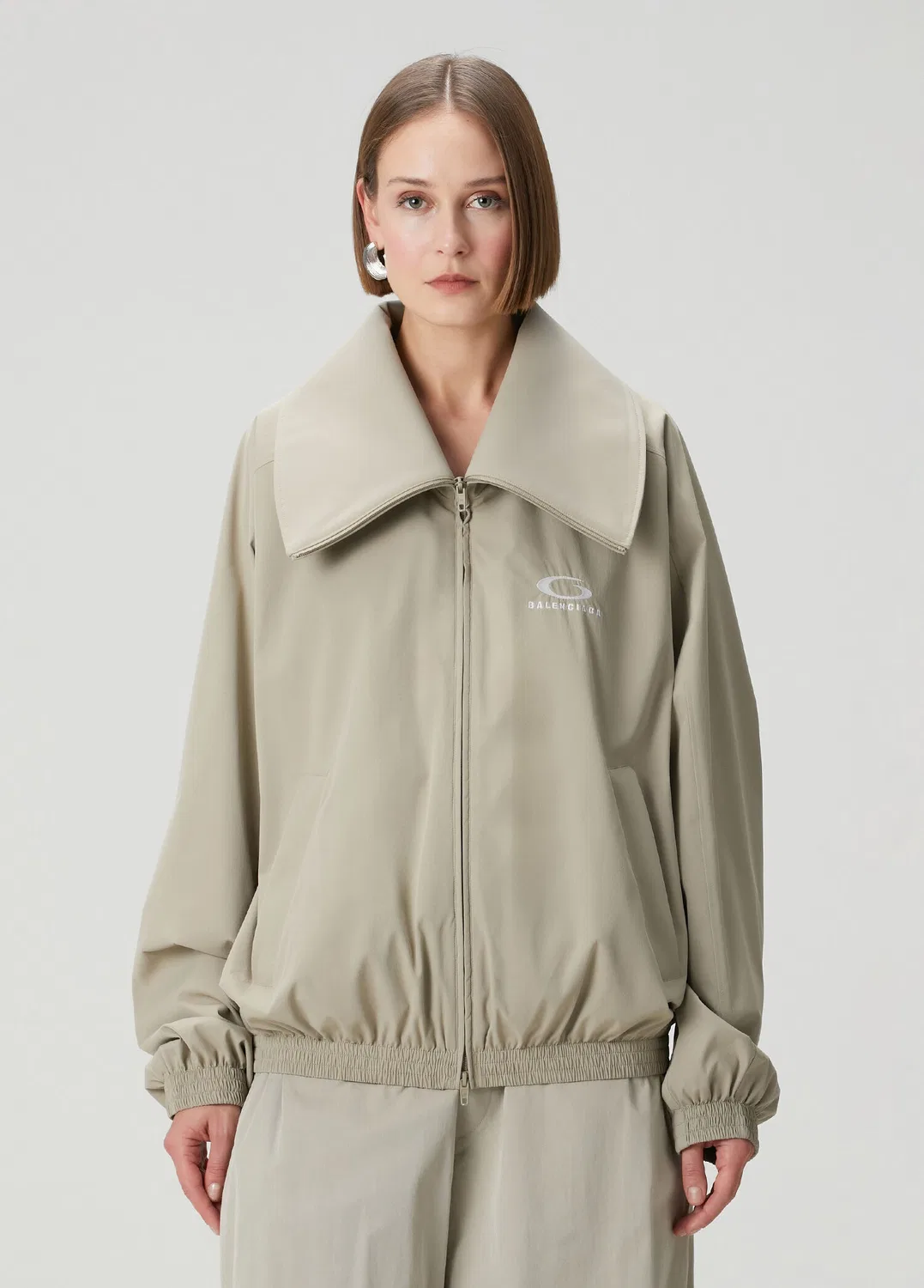 Свитшот на молнии Balenciaga, bej