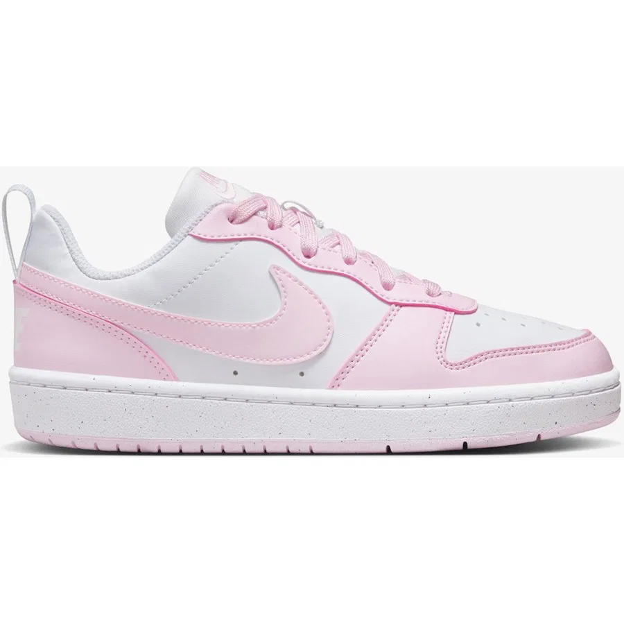 Кроссовки детские с рециклированным верхом Court Borough Low Recraft Nike, Белый
