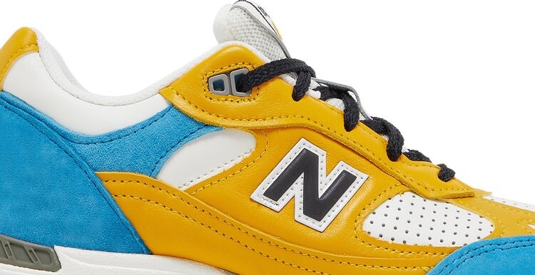 Кроссовки New Balance Sneakersnstuff x Wmns 991 Made in England 'Blue Yellow', желтый — фото 3
