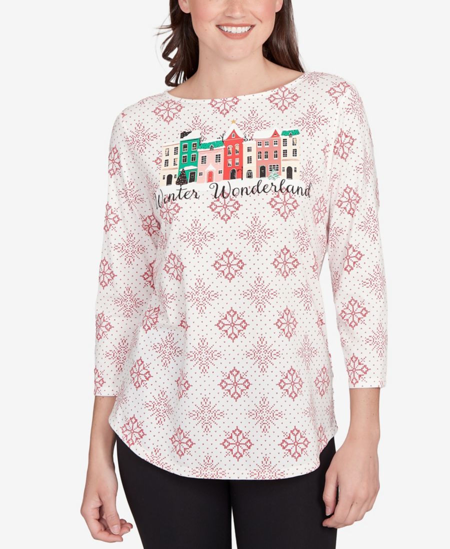 

Небольшой вязаный топ Зимняя сказка: Снежинка Ruby Rd, Lipstick Multi