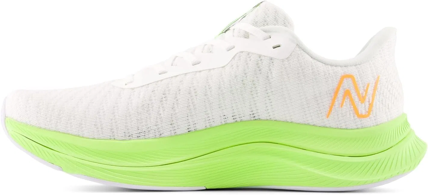 Мужские беговые кроссовки New Balance Fuelcell Propel V4, 2-White Bleached Lime Green Graphite — фото 4