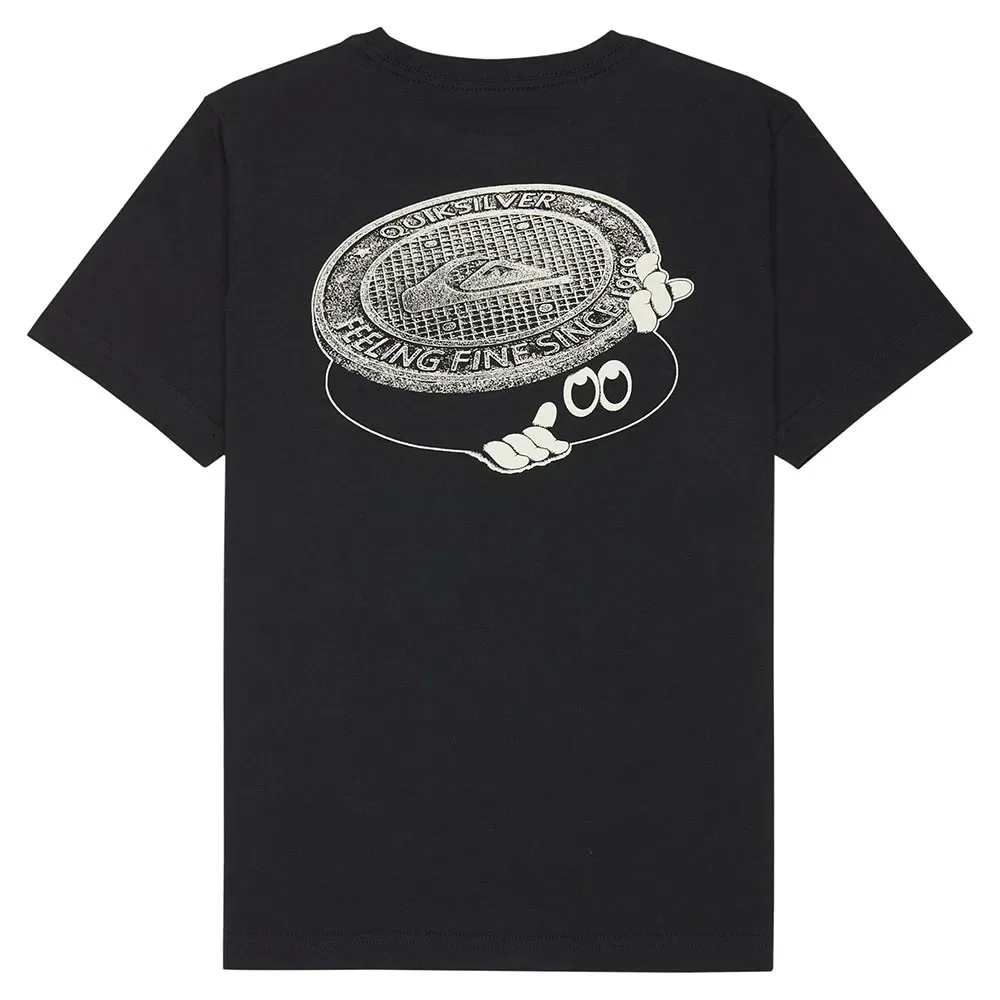 Детская футболка с принтом Street Echo Quiksilver, Black — фото 2