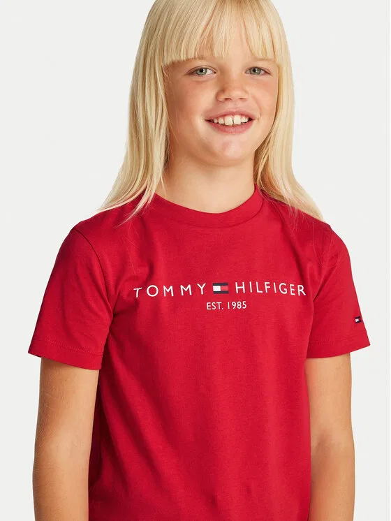 Футболка regular fit Essential Tommy Hilfiger, красный — фото 4