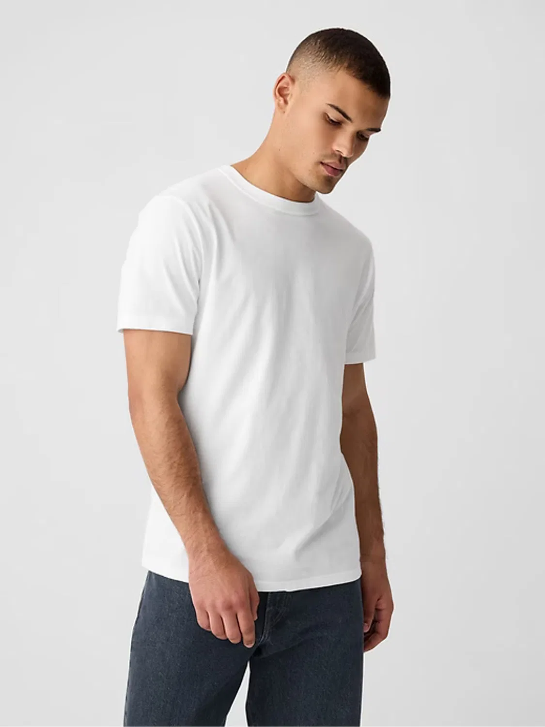 Футболка хлопковая Everyday Soft Gap, белый — фото 3