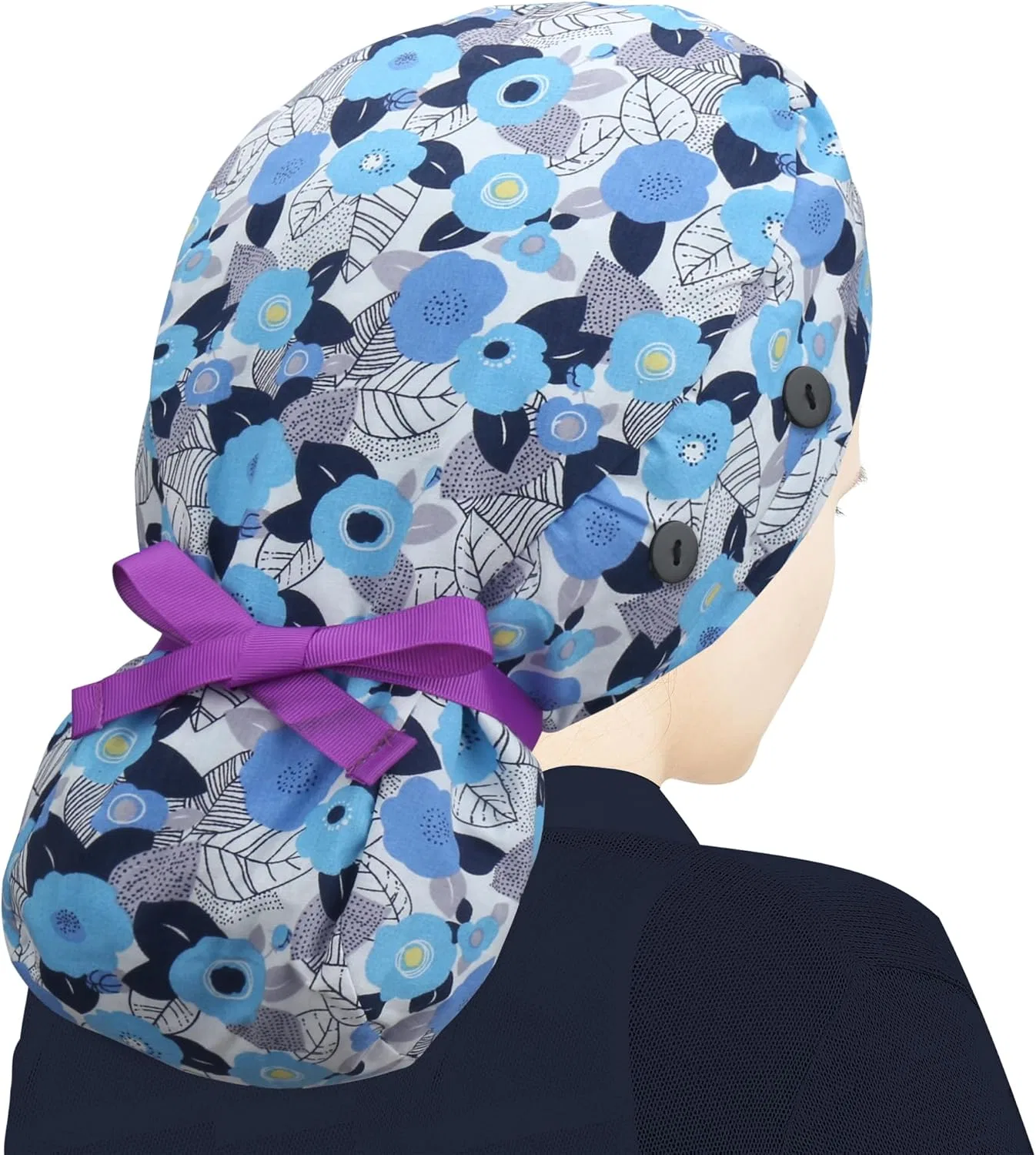 Шапочка для душа Bouffant, ABAMERICA, на подкладке из атласа, A-77 Petunia Satin Lined — фото 3