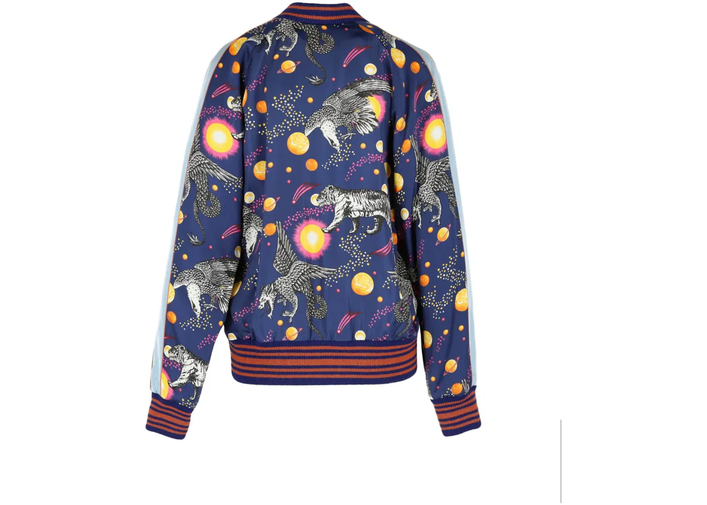Мужская куртка из шелка с принтом Gucci Space Animals Gucci, Blue Print/Rose Sail — фото 3